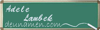 Adele Lambek Visitenkarte